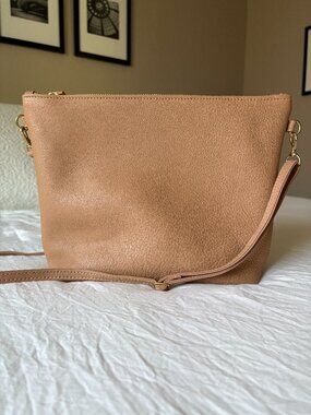 NEW Primecut Tan Leather Mini Hobo